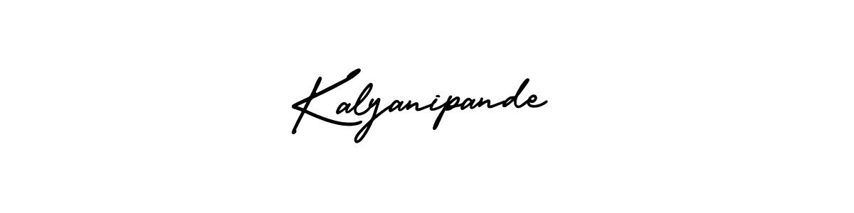 Similarly AmerikaSignatureDemo-Regular is the best handwritten signature design. Signature creator online .You can use it as an online autograph creator for name Kalyanipande. Kalyanipande signature style 3 images and pictures png