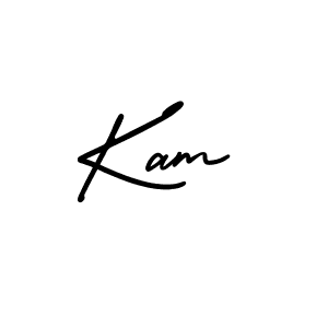 Create a beautiful signature design for name Kam. With this signature (AmerikaSignatureDemo-Regular) fonts, you can make a handwritten signature for free. Kam signature style 3 images and pictures png