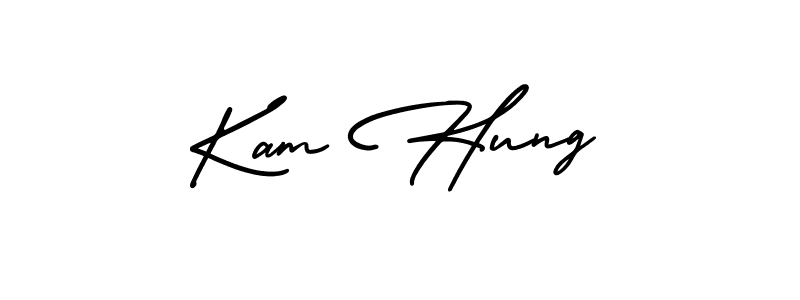 Create a beautiful signature design for name Kam Hung. With this signature (AmerikaSignatureDemo-Regular) fonts, you can make a handwritten signature for free. Kam Hung signature style 3 images and pictures png