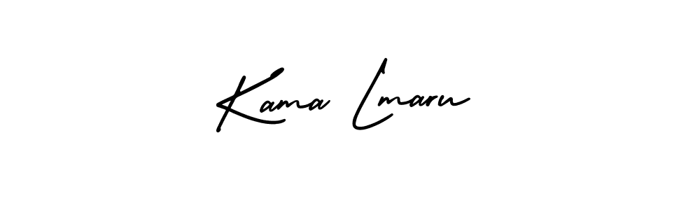 Make a beautiful signature design for name Kama Lmaru. With this signature (AmerikaSignatureDemo-Regular) style, you can create a handwritten signature for free. Kama Lmaru signature style 3 images and pictures png