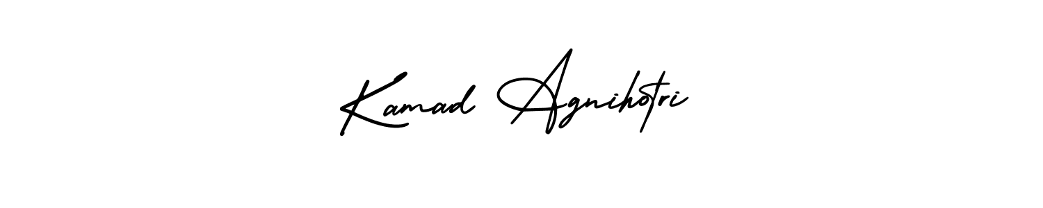 Similarly AmerikaSignatureDemo-Regular is the best handwritten signature design. Signature creator online .You can use it as an online autograph creator for name Kamad Agnihotri. Kamad Agnihotri signature style 3 images and pictures png