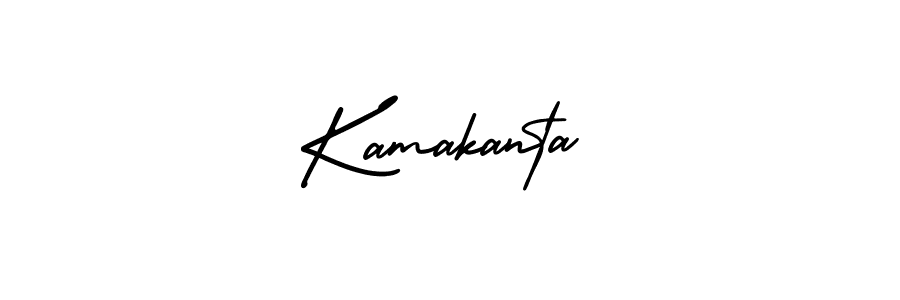 Kamakanta stylish signature style. Best Handwritten Sign (AmerikaSignatureDemo-Regular) for my name. Handwritten Signature Collection Ideas for my name Kamakanta. Kamakanta signature style 3 images and pictures png