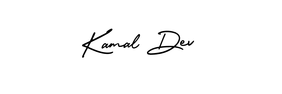 You should practise on your own different ways (AmerikaSignatureDemo-Regular) to write your name (Kamal Dev) in signature. don't let someone else do it for you. Kamal Dev signature style 3 images and pictures png