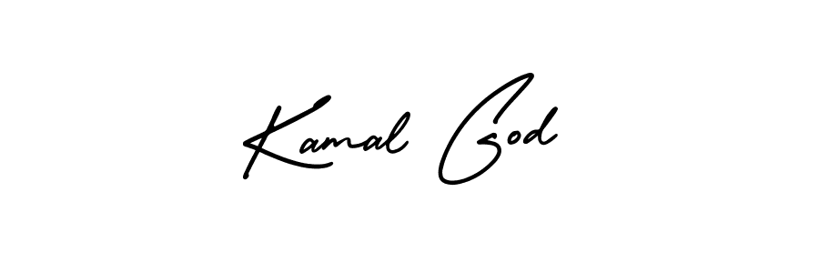 Create a beautiful signature design for name Kamal God. With this signature (AmerikaSignatureDemo-Regular) fonts, you can make a handwritten signature for free. Kamal God signature style 3 images and pictures png