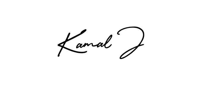 How to Draw Kamal J signature style? AmerikaSignatureDemo-Regular is a latest design signature styles for name Kamal J. Kamal J signature style 3 images and pictures png