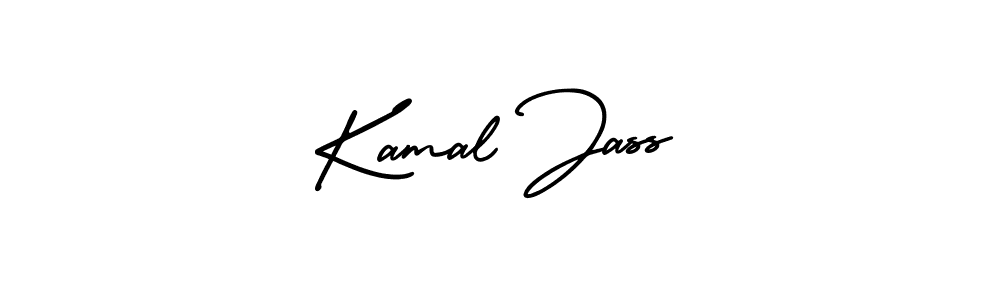 You should practise on your own different ways (AmerikaSignatureDemo-Regular) to write your name (Kamal Jass) in signature. don't let someone else do it for you. Kamal Jass signature style 3 images and pictures png