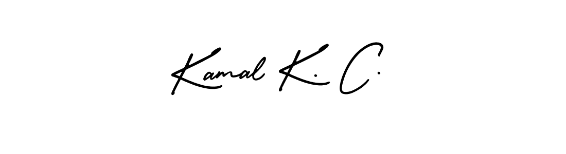 Make a beautiful signature design for name Kamal K. C.. With this signature (AmerikaSignatureDemo-Regular) style, you can create a handwritten signature for free. Kamal K. C. signature style 3 images and pictures png