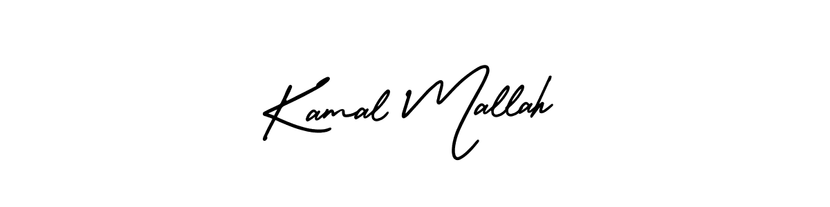 This is the best signature style for the Kamal Mallah name. Also you like these signature font (AmerikaSignatureDemo-Regular). Mix name signature. Kamal Mallah signature style 3 images and pictures png