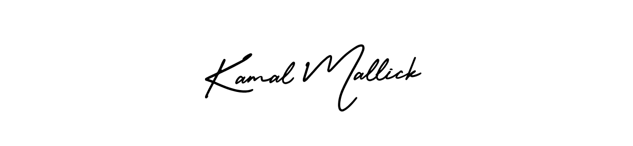 How to make Kamal Mallick name signature. Use AmerikaSignatureDemo-Regular style for creating short signs online. This is the latest handwritten sign. Kamal Mallick signature style 3 images and pictures png