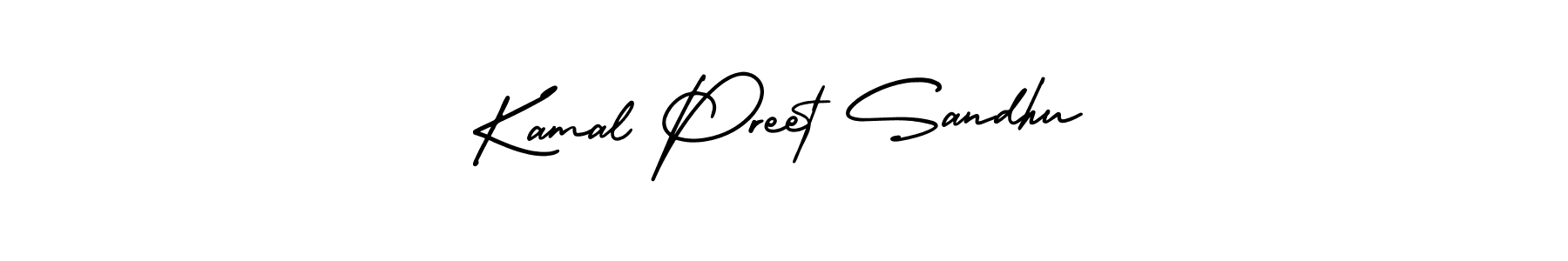 Make a beautiful signature design for name Kamal Preet Sandhu. With this signature (AmerikaSignatureDemo-Regular) style, you can create a handwritten signature for free. Kamal Preet Sandhu signature style 3 images and pictures png