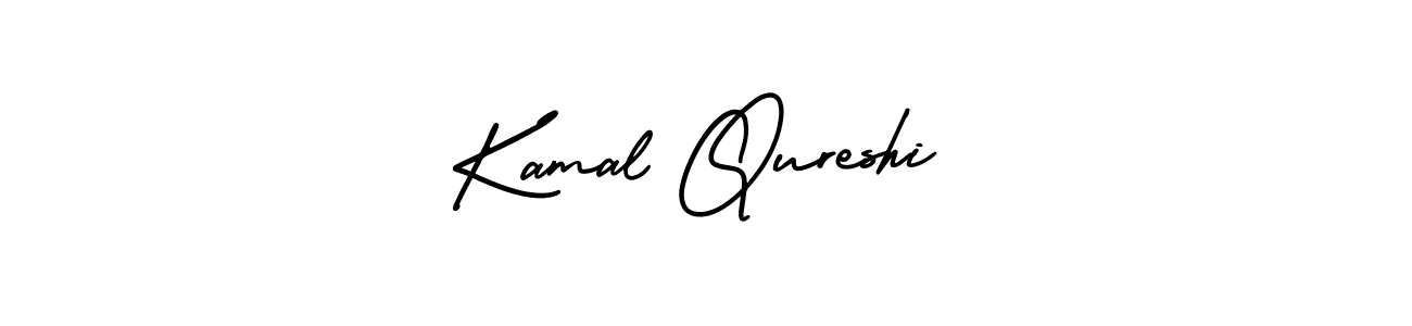 You should practise on your own different ways (AmerikaSignatureDemo-Regular) to write your name (Kamal Qureshi) in signature. don't let someone else do it for you. Kamal Qureshi signature style 3 images and pictures png