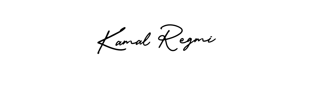The best way (AmerikaSignatureDemo-Regular) to make a short signature is to pick only two or three words in your name. The name Kamal Regmi include a total of six letters. For converting this name. Kamal Regmi signature style 3 images and pictures png