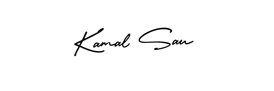 Kamal Sau stylish signature style. Best Handwritten Sign (AmerikaSignatureDemo-Regular) for my name. Handwritten Signature Collection Ideas for my name Kamal Sau. Kamal Sau signature style 3 images and pictures png