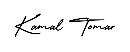 The best way (AmerikaSignatureDemo-Regular) to make a short signature is to pick only two or three words in your name. For converting this name Kamal Tomar. Kamal Tomar signature style 3 images and pictures png