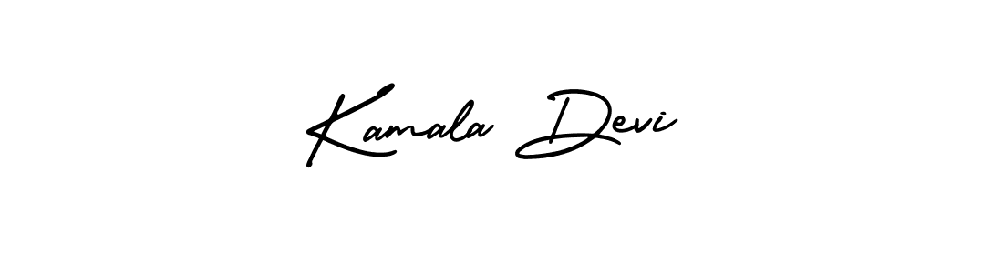 You should practise on your own different ways (AmerikaSignatureDemo-Regular) to write your name (Kamala Devi) in signature. don't let someone else do it for you. Kamala Devi signature style 3 images and pictures png