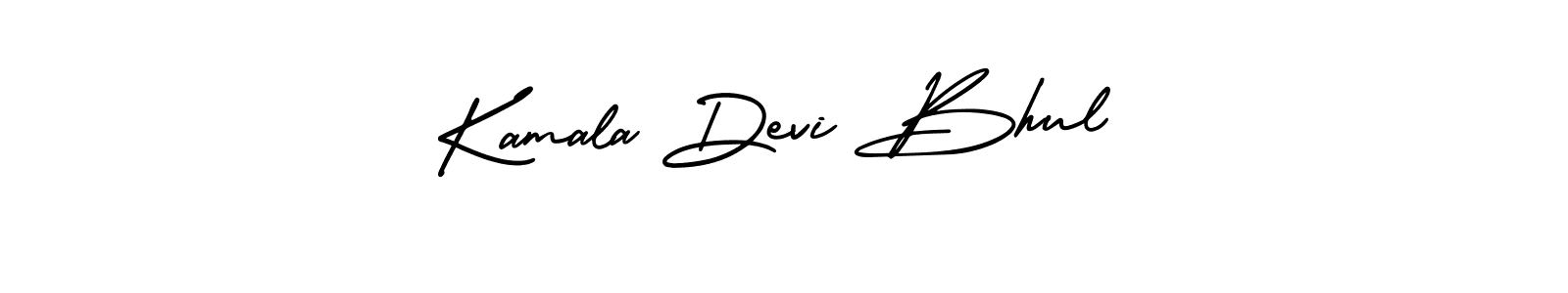 How to make Kamala Devi Bhul signature? AmerikaSignatureDemo-Regular is a professional autograph style. Create handwritten signature for Kamala Devi Bhul name. Kamala Devi Bhul signature style 3 images and pictures png