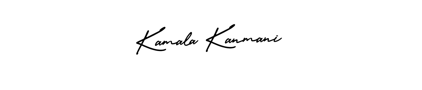 Kamala Kanmani stylish signature style. Best Handwritten Sign (AmerikaSignatureDemo-Regular) for my name. Handwritten Signature Collection Ideas for my name Kamala Kanmani. Kamala Kanmani signature style 3 images and pictures png