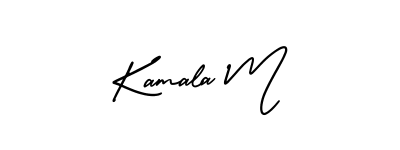 AmerikaSignatureDemo-Regular is a professional signature style that is perfect for those who want to add a touch of class to their signature. It is also a great choice for those who want to make their signature more unique. Get Kamala M name to fancy signature for free. Kamala M signature style 3 images and pictures png