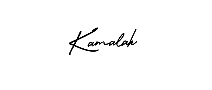 Make a beautiful signature design for name Kamalah. With this signature (AmerikaSignatureDemo-Regular) style, you can create a handwritten signature for free. Kamalah signature style 3 images and pictures png