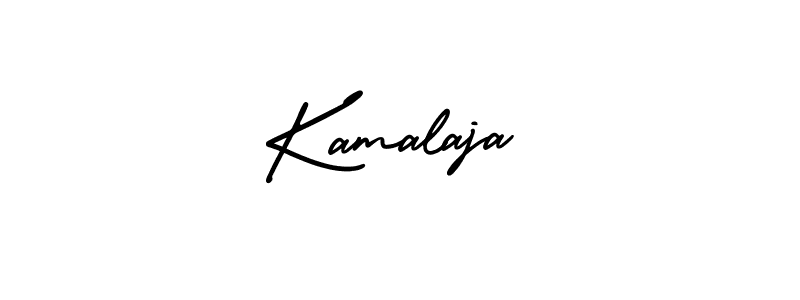 You should practise on your own different ways (AmerikaSignatureDemo-Regular) to write your name (Kamalaja) in signature. don't let someone else do it for you. Kamalaja signature style 3 images and pictures png