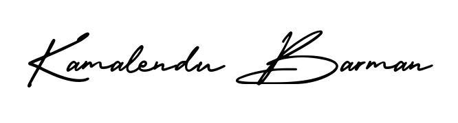 The AmerikaSignatureDemo-Regular signature style provides a bold statement for name Kamalendu Barman. Designed for business owners, executives, and leaders. Kamalendu Barman signature style 3 images and pictures png