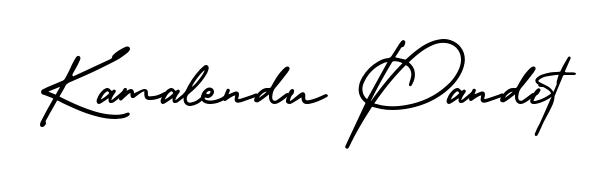 Practice writing Kamalendu Pandit with the flow of AmerikaSignatureDemo-Regular lettering. A fantastic source of inspiration for developing your personal signature style. Kamalendu Pandit signature style 3 images and pictures png