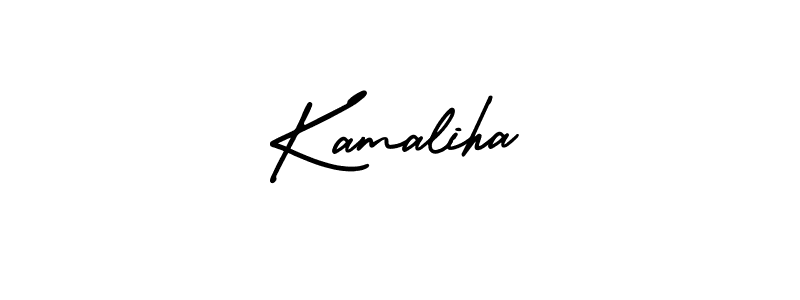 How to make Kamaliha signature? AmerikaSignatureDemo-Regular is a professional autograph style. Create handwritten signature for Kamaliha name. Kamaliha signature style 3 images and pictures png