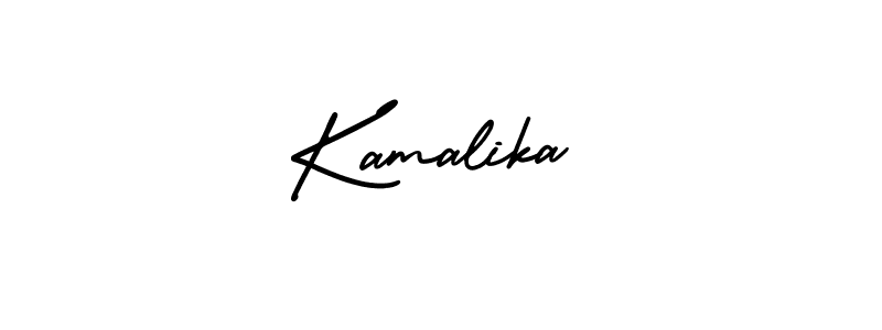 Design your own signature with our free online signature maker. With this signature software, you can create a handwritten (AmerikaSignatureDemo-Regular) signature for name Kamalika. Kamalika signature style 3 images and pictures png