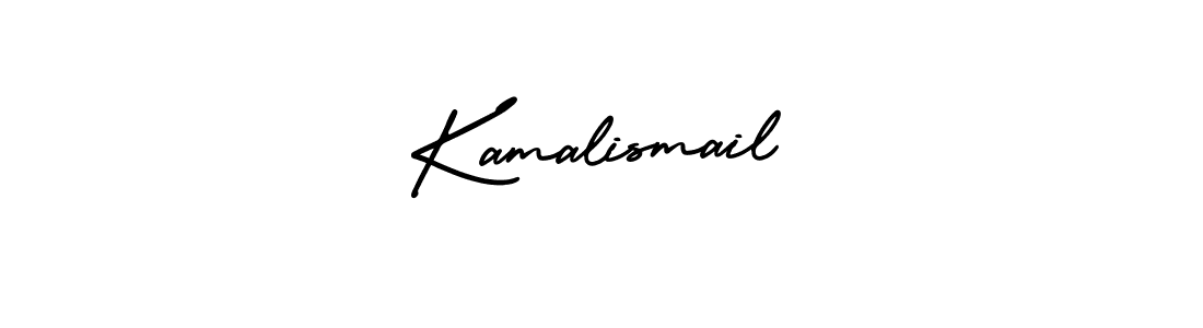 How to make Kamalismail name signature. Use AmerikaSignatureDemo-Regular style for creating short signs online. This is the latest handwritten sign. Kamalismail signature style 3 images and pictures png