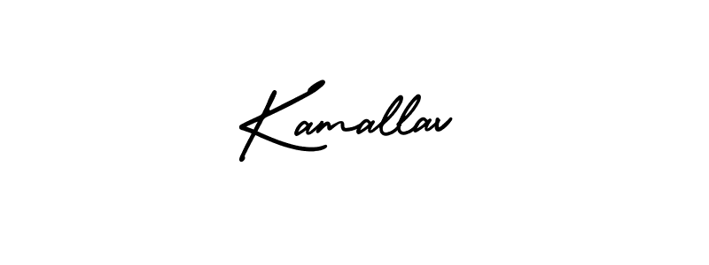 How to make Kamallav signature? AmerikaSignatureDemo-Regular is a professional autograph style. Create handwritten signature for Kamallav name. Kamallav signature style 3 images and pictures png