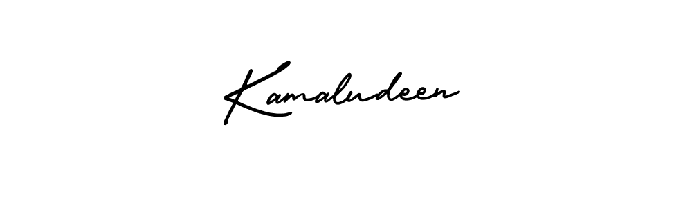 Use a signature maker to create a handwritten signature online. With this signature software, you can design (AmerikaSignatureDemo-Regular) your own signature for name Kamaludeen. Kamaludeen signature style 3 images and pictures png