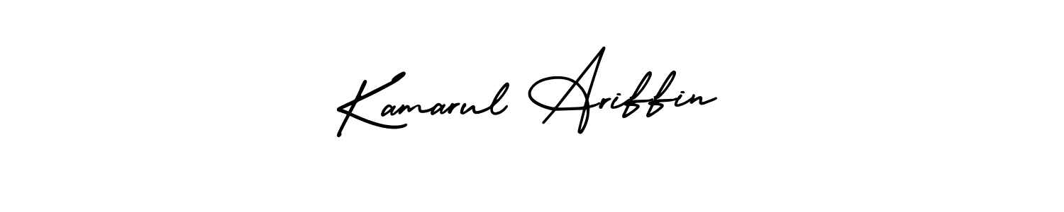 Make a short Kamarul Ariffin signature style. Manage your documents anywhere anytime using AmerikaSignatureDemo-Regular. Create and add eSignatures, submit forms, share and send files easily. Kamarul Ariffin signature style 3 images and pictures png
