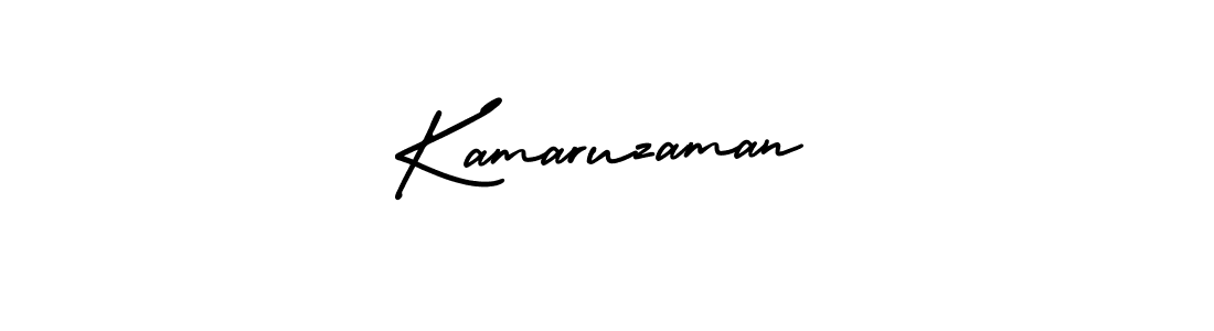 Make a beautiful signature design for name Kamaruzaman. With this signature (AmerikaSignatureDemo-Regular) style, you can create a handwritten signature for free. Kamaruzaman signature style 3 images and pictures png