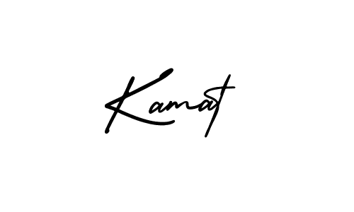 You should practise on your own different ways (AmerikaSignatureDemo-Regular) to write your name (Kamat) in signature. don't let someone else do it for you. Kamat signature style 3 images and pictures png