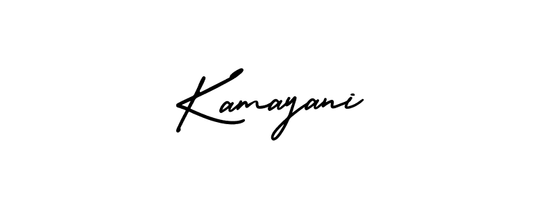 How to make Kamayani signature? AmerikaSignatureDemo-Regular is a professional autograph style. Create handwritten signature for Kamayani name. Kamayani signature style 3 images and pictures png
