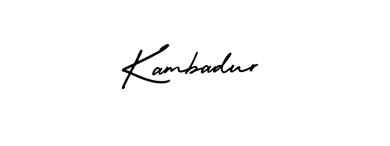 How to make Kambadur signature? AmerikaSignatureDemo-Regular is a professional autograph style. Create handwritten signature for Kambadur name. Kambadur signature style 3 images and pictures png