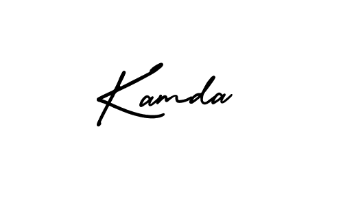 Kamda stylish signature style. Best Handwritten Sign (AmerikaSignatureDemo-Regular) for my name. Handwritten Signature Collection Ideas for my name Kamda. Kamda signature style 3 images and pictures png