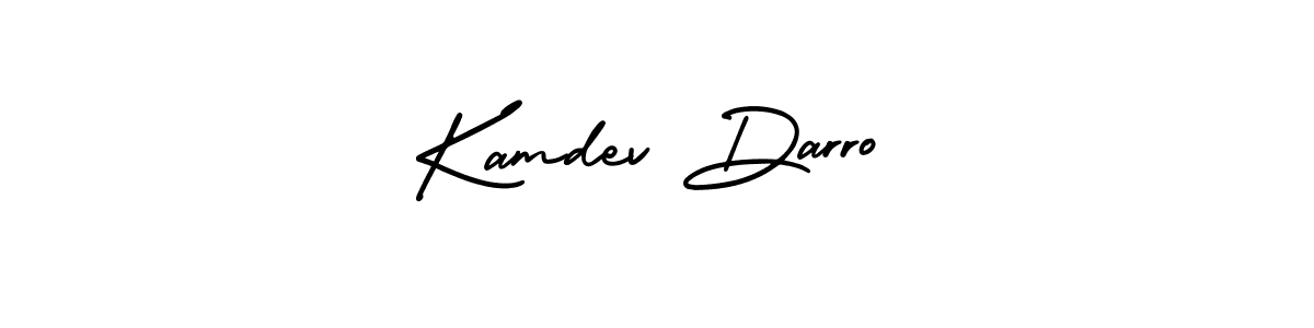 Use a signature maker to create a handwritten signature online. With this signature software, you can design (AmerikaSignatureDemo-Regular) your own signature for name Kamdev Darro. Kamdev Darro signature style 3 images and pictures png