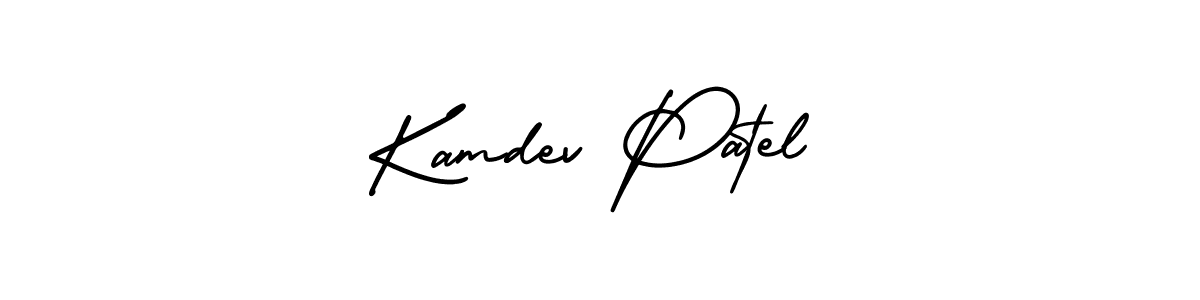 Design your own signature with our free online signature maker. With this signature software, you can create a handwritten (AmerikaSignatureDemo-Regular) signature for name Kamdev Patel. Kamdev Patel signature style 3 images and pictures png