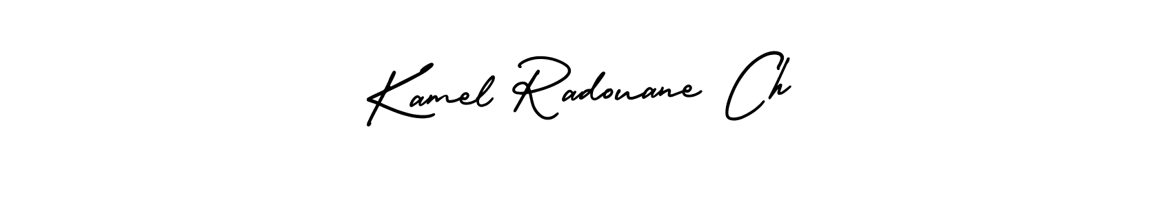 Use a signature maker to create a handwritten signature online. With this signature software, you can design (AmerikaSignatureDemo-Regular) your own signature for name Kamel Radouane Ch. Kamel Radouane Ch signature style 3 images and pictures png