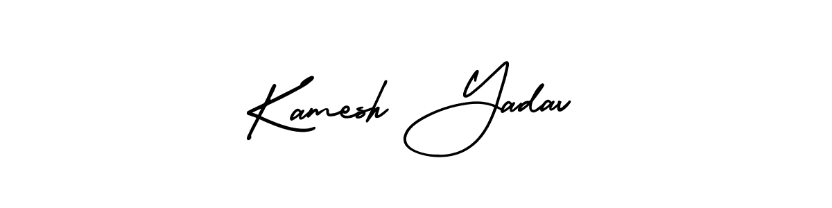 It looks lik you need a new signature style for name Kamesh Yadav. Design unique handwritten (AmerikaSignatureDemo-Regular) signature with our free signature maker in just a few clicks. Kamesh Yadav signature style 3 images and pictures png