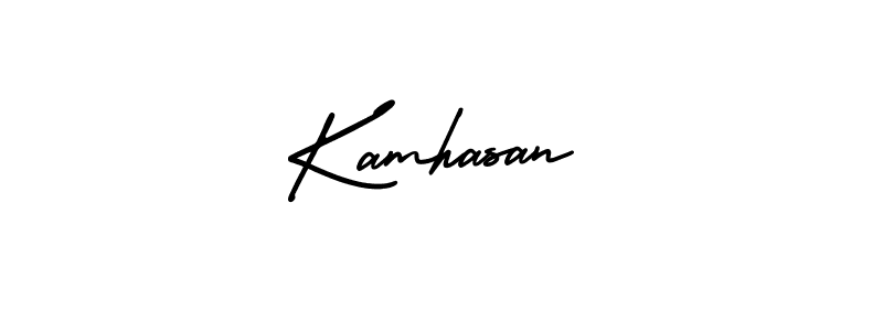Create a beautiful signature design for name Kamhasan. With this signature (AmerikaSignatureDemo-Regular) fonts, you can make a handwritten signature for free. Kamhasan signature style 3 images and pictures png