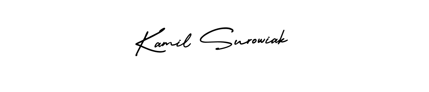 You can use this online signature creator to create a handwritten signature for the name Kamil Surowiak. This is the best online autograph maker. Kamil Surowiak signature style 3 images and pictures png