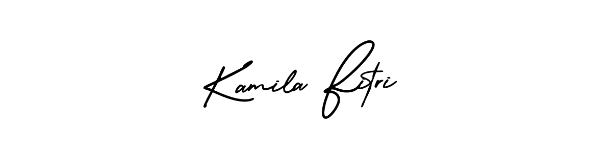 Also You can easily find your signature by using the search form. We will create Kamila Fitri name handwritten signature images for you free of cost using AmerikaSignatureDemo-Regular sign style. Kamila Fitri signature style 3 images and pictures png