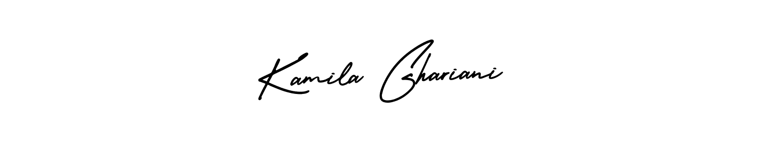 Also You can easily find your signature by using the search form. We will create Kamila Ghariani name handwritten signature images for you free of cost using AmerikaSignatureDemo-Regular sign style. Kamila Ghariani signature style 3 images and pictures png