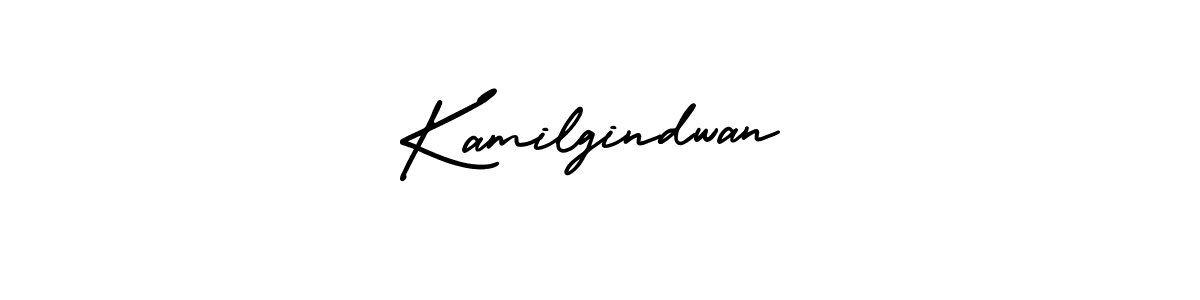 The best way (AmerikaSignatureDemo-Regular) to make a short signature is to pick only two or three words in your name. The name Kamilgindwan include a total of six letters. For converting this name. Kamilgindwan signature style 3 images and pictures png