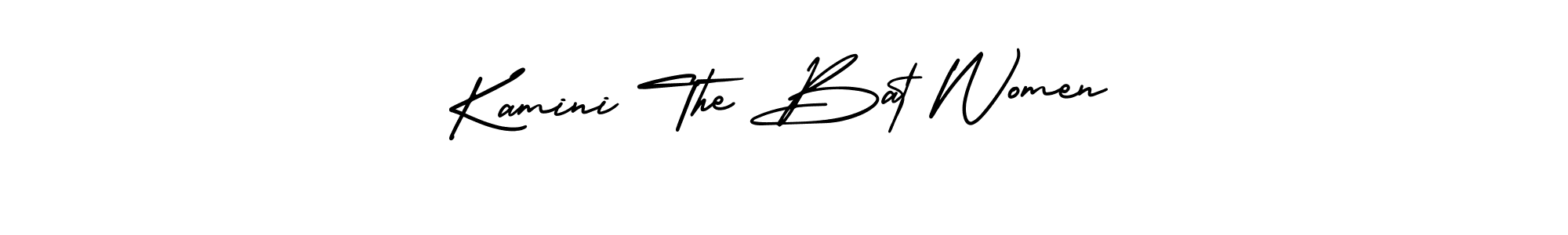 This is the best signature style for the Kamini The Bat Women name. Also you like these signature font (AmerikaSignatureDemo-Regular). Mix name signature. Kamini The Bat Women signature style 3 images and pictures png