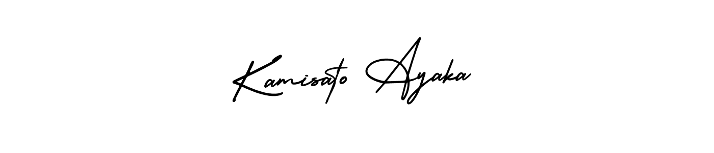 How to make Kamisato Ayaka name signature. Use AmerikaSignatureDemo-Regular style for creating short signs online. This is the latest handwritten sign. Kamisato Ayaka signature style 3 images and pictures png