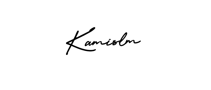 Create a beautiful signature design for name Kamislm. With this signature (AmerikaSignatureDemo-Regular) fonts, you can make a handwritten signature for free. Kamislm signature style 3 images and pictures png