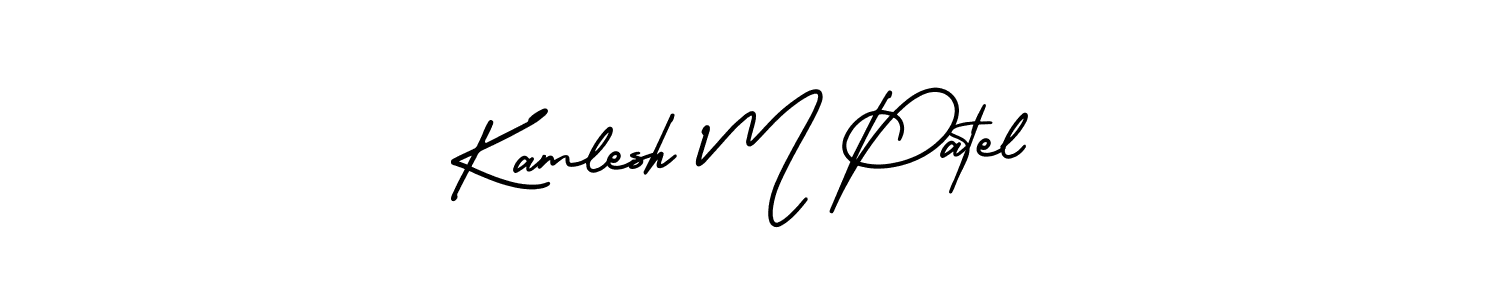 if you are searching for the best signature style for your name Kamlesh M Patel. so please give up your signature search. here we have designed multiple signature styles  using AmerikaSignatureDemo-Regular. Kamlesh M Patel signature style 3 images and pictures png